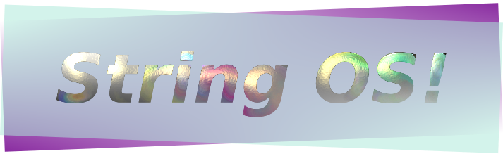 String OS logo, very garish
